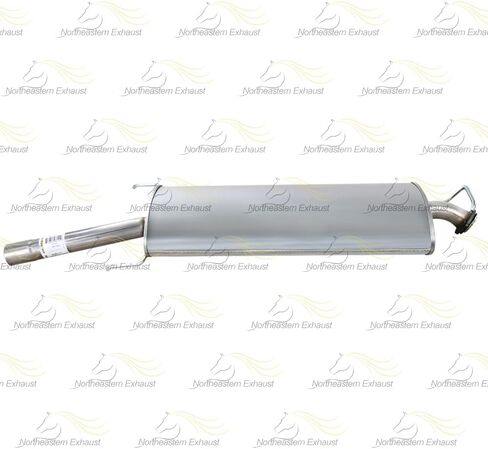 Northeastern Exhaust | Stainless Steel Center Exhaust Muffler Compatible for Toyota RAV4 2006-2008 2.4L | Toyota RAV4 2009-2012 2.5L | Free Gasket and Clamp Included | Automotive Replacement Part in Saudi Arabia