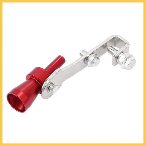 2pcs S Size Aluminum Alloy Universal Turbo Sound Exhaust Muffler Pipe Whistle Car Roar Maker Red Auto Replacement Parts in Saudi Arabia