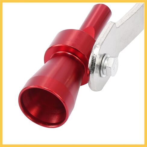 2pcs S Size Aluminum Alloy Universal Turbo Sound Exhaust Muffler Pipe Whistle Car Roar Maker Red Auto Replacement Parts in Saudi Arabia