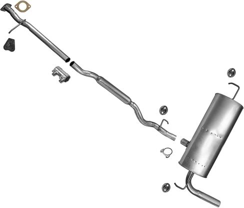 Exhaust Pipe Muffler System Replacement Parts For Nissan Rogue 2008-2013 With Federal Emissions in Saudi Arabia