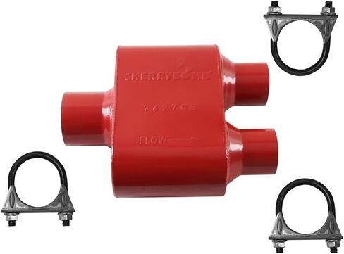 Chery Bomb 7427CB Muffler 12 inch OAL, 6 in Body, 3" Inlet 2.5" Outlet in Saudi Arabia