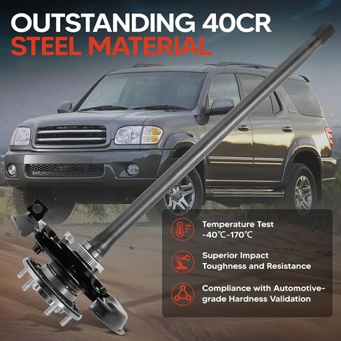 Rear Driver Left Side 926177 Axle Shaft Assembly with Axle Bearing and Seal, Fit for Toyota Sequoia 2005-2007 V8 4.7L, Replace OE 4231134070, 4240934010, 4650434010, 926-177 in Saudi Arabia