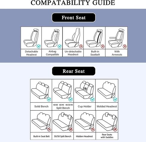 otoez Pink Car Seat Covers Full Set, 5 Seats Nappa Leather Seat Covers for Car, Breathable Automotive Front and Back Seat Protectors with Lumbar Support for Sedan SUV Truck Van, Black & Pink in Kuwait