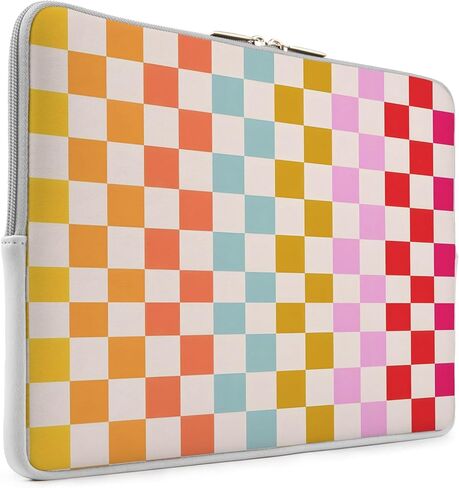 Laptop 13 inch Sleeve Case for MacBook Air 13-13.6 inch, Laptop Bag Cover for MacBook Pro 13" 14 inch, Shockproof Briefcase Travel Carrying Sleeve for 14" Chromebook, HP, Dell I Checkered in Saudi Arabia