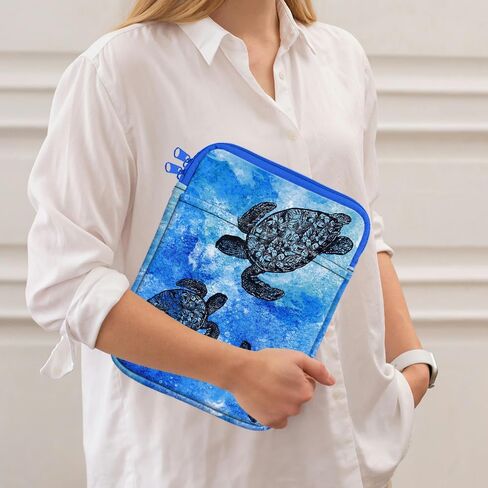 WIRESTER 9-11 inch Tablet Sleeve Bag Case with Pocket Compatible with iPad A16 11 inch, iPad 10.2 inch, iPad Air 10.9 inch, iPad Air/Pro 11 Inch, Tab S8/S9/A9 Plus 11 Inch - Black Gray Leopard in Saudi Arabia