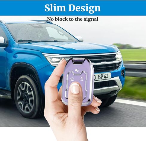 غطاء TPU ناعم لغطاء مفتاح Chevy Key Fob مع سلسلة مفاتيح، غطاء حافظة للمفاتيح حماية كاملة لملحقات GMC Suburban Tahoe Yukon Acadia Terrain Sierra 1500 2500HD 3500HD، 2016-2026، أزرق in Saudi Arabia