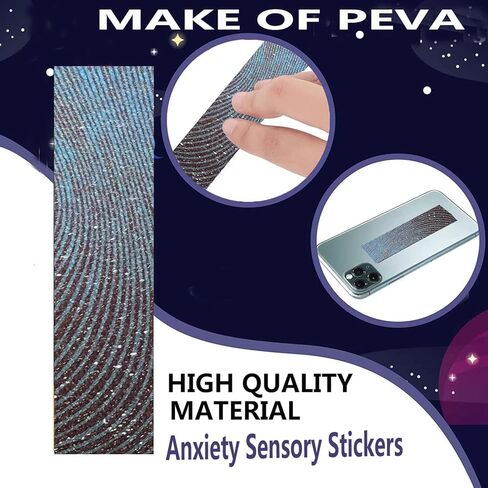20 قطعة من الملصقات الحسية اللطيفة للقلق، شرائط حسية مهدئة ومزخرفة، مواد مختلفة لتخفيف التوتر والقلق، شريط مضاد للإجهاد، ألعاب للبالغين والمراهقين، مكتب الفصل الدراسي in Kuwait