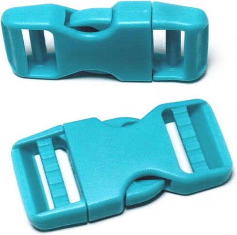 2 Set Side Release Buckles for 1 inch Webbing Straps, 4Pcs Plastic Tri-Glide Slide Clips for 1'' Strap, Heavy Duty Buckle for Backpack Replacement, Two-Way Adjustable Clip Olive Green (Army-green) in Kuwait