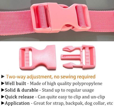 2 Set Side Release Buckles for 1 inch Webbing Straps, 4Pcs Plastic Tri-Glide Slide Clips for 1'' Strap, Heavy Duty Buckle for Backpack Replacement, Two-Way Adjustable Clip Olive Green (Army-green) in Kuwait