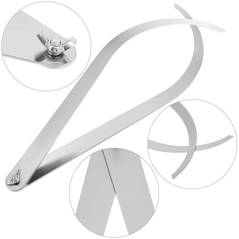 QWORK 4pcs Pottery Calipers Set – Stainless Steel Bent-Leg Pottery Caliper Clay, Ceramic Measuring Pottery Tool (4", 8",10",12") in Saudi Arabia