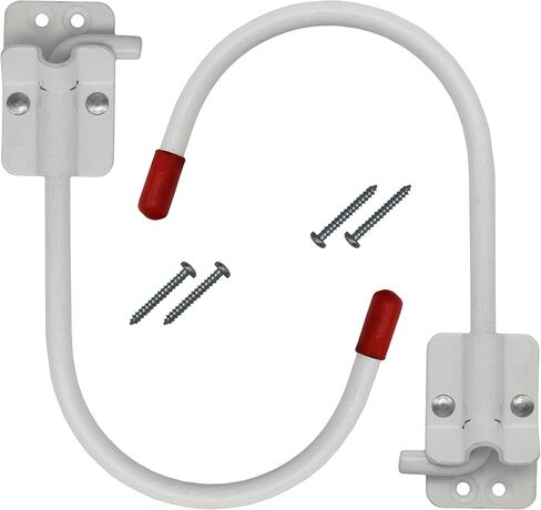 Black Duck Brand Set of 6 Squiggle Foldaway Storage Hooks - Folds Flat Against Wall When Not in Use - Powder Coated - Includes Hardware (6, Squiggle Hook) in Saudi Arabia
