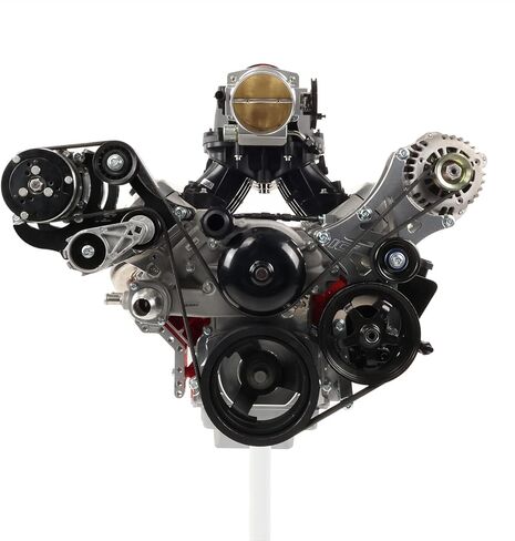 ICT Billet LS Truck - Black Powdercoated Sanden 508 A/C Air Conditioner Compressor Bracket Kit LS1 LS3 LSX AC in Saudi Arabia