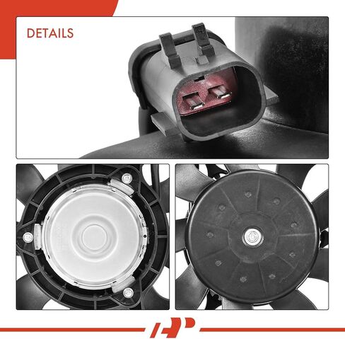 A-Premium A/C Condenser & Cooling Fan Assembly Compatible with Jeep Cherokee 1997 1998 1999 2000 2001, 4.0L, 2-PC Set in Saudi Arabia