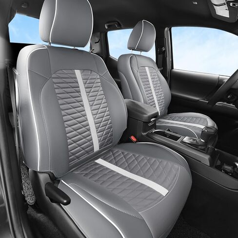 Car Seat Covers Fit for Toyota Tacoma 2016-2023 3rd Gen Double & Crew Cab SR SR5 Limited TRD Sport/Pro/Off Road Full Set,Waterproof Breathable Leather Full Coverage (Red Black) in Saudi Arabia
