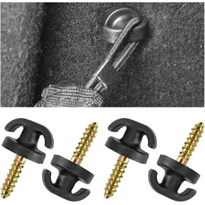 8 PCS Car Cargo Net Hooks, Trunk Storage Organizer Net Clips Tie Down Hanging Fasteners, Universal Self-Tapping Screws Mesh Pocket Hook Replacement for Most Vehicles in Saudi Arabia