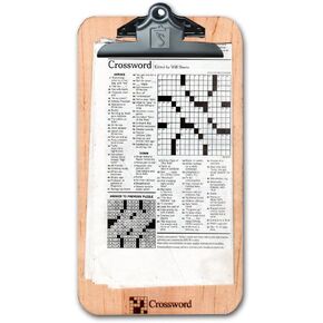 Crossword Puzzle Wood Clipboard, Novelty Hardwood Engraved Clipboards 7.5" x 13" in Saudi Arabia