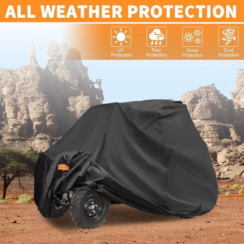 غطاء X AUTOHAUX UTV لهاتف Polaris Xpedition XP/ADV غطاء جنبًا إلى جنب لسيارة Honda Talon 1000x Sport Sun Rain حماية تخزين أسود 320x162x191 سم in Saudi Arabia
