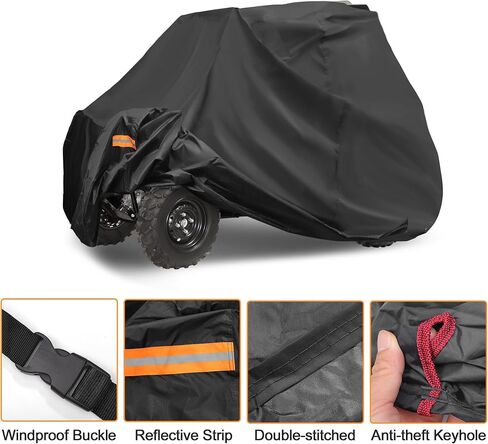 غطاء X AUTOHAUX UTV لهاتف Polaris Xpedition XP/ADV غطاء جنبًا إلى جنب لسيارة Honda Talon 1000x Sport Sun Rain حماية تخزين أسود 320x162x191 سم in Saudi Arabia