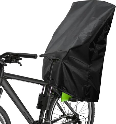 X AUTOHAUX Child Bike Seat Rain Cover Bicycle Waterproof Canopy Cover Windshield Cover for Rear Child Seat 210D Oxford Black 1 Pcs in Saudi Arabia