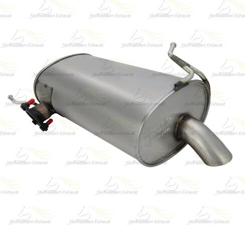 Exhaust Muffler Compatible for 2014-2019 Mitsubishi Outlander 3.0L | Stainless Steel | Northeastern Exhaust | Free Gasket Included | Automotive Replacement Part | Direct-Fit in Saudi Arabia