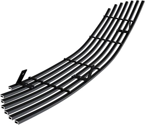 APS Compatible with Mitsubishi Galant 2004-2006 Lower Bumper Stainless Steel Black 8x6 Horizontal Billet Front Grill Grille Insert U67210J in Saudi Arabia