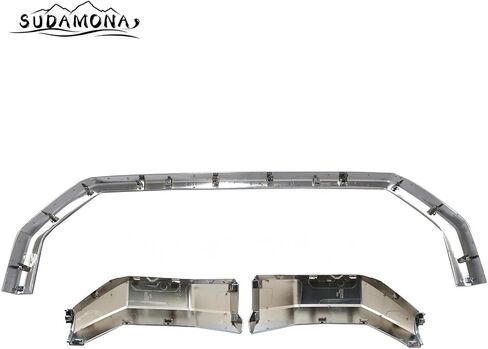 Chrome Front Bumper Grille Trim Molding Surround Fit For 2022 2023 2024 Toyota Tundra,Factory Style in Kuwait