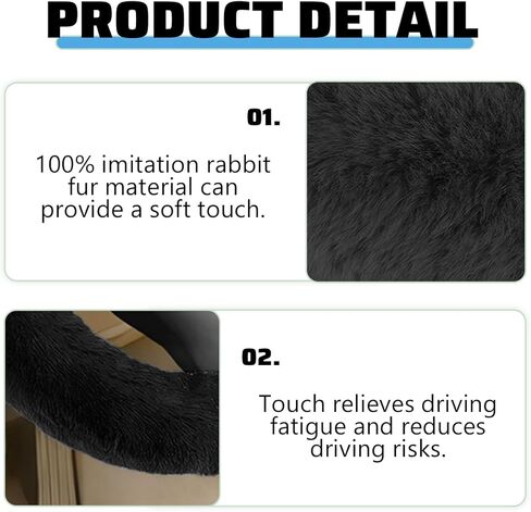 Fuzzy Car Steering Wheel Cover, Soft Fluffy Elastic Stretch Non-Slip Vehicle Steer Wheel Protector, Automotive Interior Protection Decoration Accessories, Universal for SUV RV Truck (Pink) in Saudi Arabia