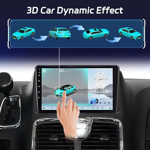 Android Car Stereo for Dodge Grand Caravan 2011-2020 and for Chrysler Grand Voyager 2011-2015 with Apple Carplay & Android Auto, 9 Inch Touchscreen Car Radio with GPS/WiFi/SWC+AHD Backup Camera in Kuwait