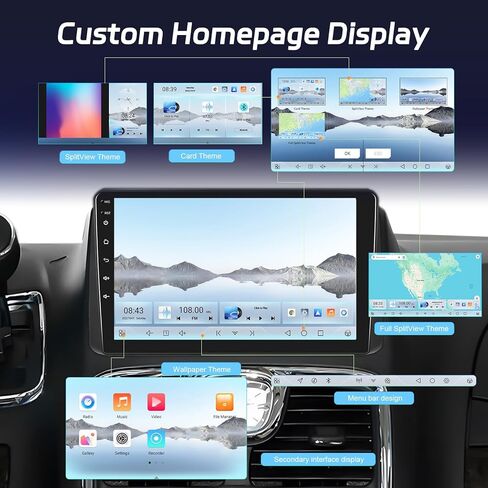 Android Car Stereo for Dodge Grand Caravan 2011-2020 and for Chrysler Grand Voyager 2011-2015 with Apple Carplay & Android Auto, 9 Inch Touchscreen Car Radio with GPS/WiFi/SWC+AHD Backup Camera in Kuwait