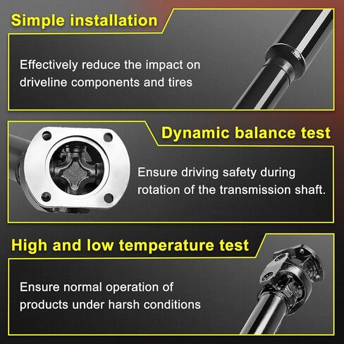 4WD Front Drive Shaft Driveshaft Assembly Fit for Dodge Ram 1500 2000-2001 | Ram 2500, Ram 3500 2000-2002, Replace# 52105860AB, 938-157, 653060 in Saudi Arabia