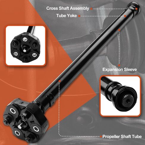 Front Complete Drive Shaft Prop Shaft Driveshaft Assembly Compatible with BMW E53 X5 2000 2001 2002 2003 L6 3.0L V8 4.4L 4.6L, Replace OE 26207508629, 26-20-7-508-629, 65-7054, SK657054, 657054 in Saudi Arabia