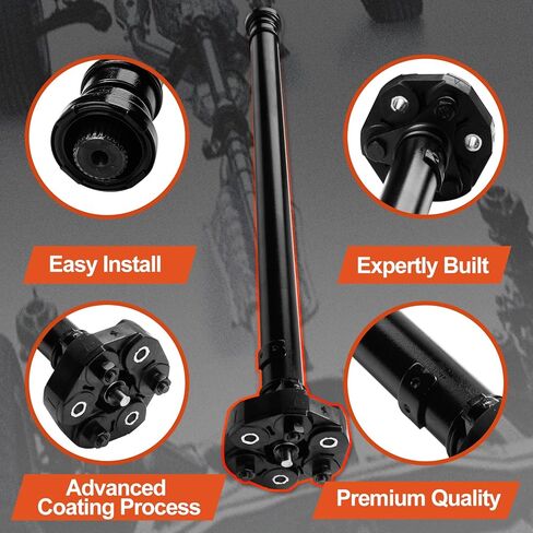 Front Complete Drive Shaft Prop Shaft Driveshaft Assembly Compatible with BMW E53 X5 2000 2001 2002 2003 L6 3.0L V8 4.4L 4.6L, Replace OE 26207508629, 26-20-7-508-629, 65-7054, SK657054, 657054 in Saudi Arabia