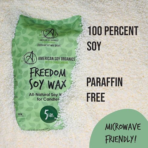 American Soy Organics Freedom Soy Wax Beads, All-Natural Candle Wax, 10 lbs in Saudi Arabia