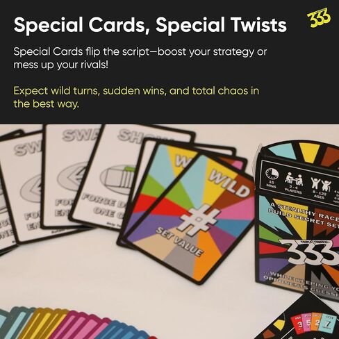 (333) Launch Edition – Unstoppable & Engaging Family Card Game of Strategy & Surprise, Logical Reasoning Play, Easy & Fun to Learn for Kids, Travel Ready, Great Gift Idea, 2+ Players in Saudi Arabia