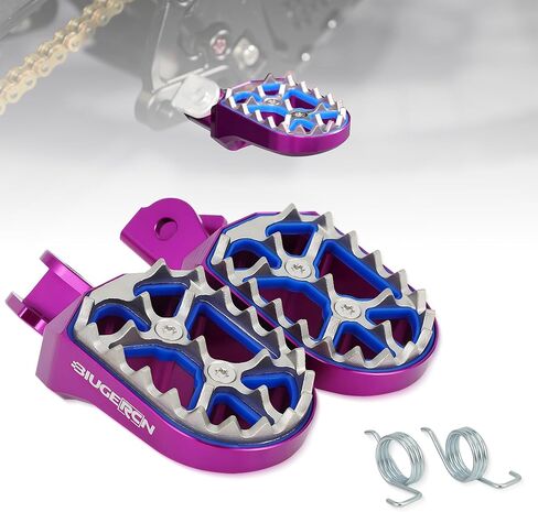 أوتاد قدم الدراجة الترابية الكهربائية، مسند أقدام CNC مزدوج السطح من أجل Surron Light Bee X S/E Ride Pro S SS SR/Rawrr Mantis Mini R Mantis X/Talaria Sting MX3 R MX4-Purple in Kuwait