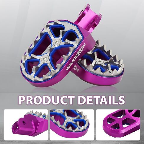 أوتاد قدم الدراجة الترابية الكهربائية، مسند أقدام CNC مزدوج السطح من أجل Surron Light Bee X S/E Ride Pro S SS SR/Rawrr Mantis Mini R Mantis X/Talaria Sting MX3 R MX4-Purple in Kuwait