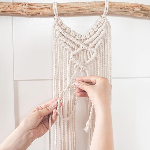 White Lion Macramé Cord – Cotton Rich Macrame Rope, 4 mm, 75 Feet, Olive Color, Yarn for Wall Decor, Crochet, Gift Wrapping, Wall Hanging, Plant Hangers, Handmade Crafts, Knitting in Saudi Arabia