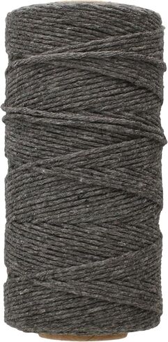 White Lion Macramé Cord – Cotton Rich Macrame Rope, 4 mm, 75 Feet, Olive Color, Yarn for Wall Decor, Crochet, Gift Wrapping, Wall Hanging, Plant Hangers, Handmade Crafts, Knitting in Saudi Arabia
