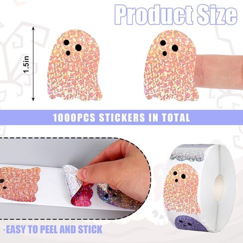 1000Pcs Christmas Tree Holographic Stickers 5 Colors Green Brown Xmas Boho Tree Self Adhesive Label Decals for Home Party DIY Crafts Envelope Journal Scrapbook Supplies in Saudi Arabia