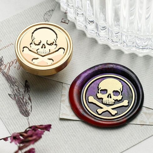 Heart Wax Seal Stamp, Halloween Wax Sealing Stamp, Realistic Gothic Design Halloween & Witchcraft for Gothic Journaling and Dark Stationery in Saudi Arabia