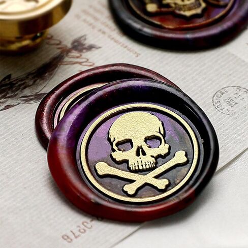 Heart Wax Seal Stamp, Halloween Wax Sealing Stamp, Realistic Gothic Design Halloween & Witchcraft for Gothic Journaling and Dark Stationery in Saudi Arabia