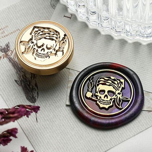 Heart Wax Seal Stamp, Halloween Wax Sealing Stamp, Realistic Gothic Design Halloween & Witchcraft for Gothic Journaling and Dark Stationery in Saudi Arabia