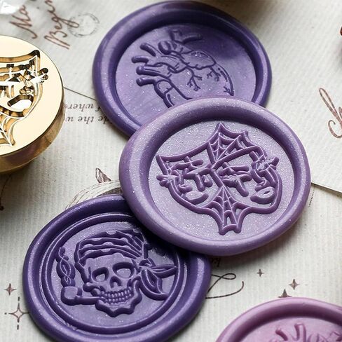 Heart Wax Seal Stamp, Halloween Wax Sealing Stamp, Realistic Gothic Design Halloween & Witchcraft for Gothic Journaling and Dark Stationery in Saudi Arabia