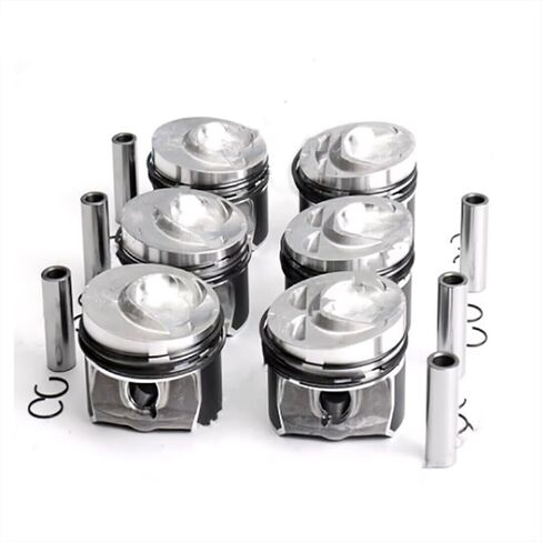 مجموعة حلقات المكابس 03H107065N 03H198151B 03H198151D 6 قطع + 0.5 ملم متوافقة مع Q7 VR6 3.6L FSI Superb in Kuwait
