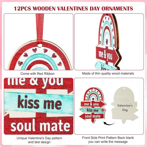 D4DREAM Pizza Christmas Ornaments 12Pcs Wooden Pizza Ornament for Christmas Tree Personalized Xmas Pizza Ornament for Kids Funny Pizza Slice Food Ornament Gifts for Christmas New Year Party Decoration in Kuwait