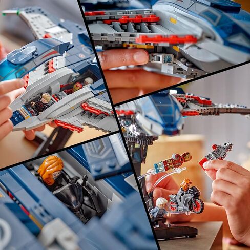 LEGO Marvel Avengers: Age of Ultron Quinjet - لعبة أطفال للأولاد والبنات، للأعمار من 12 عامًا فما فوق - لعبة Avengers مع 5 شخصيات Marvel Action - ديكور ومجموعة لعب قابلة للتجميع - فكرة هدية لأعياد الميلاد - 76325 in Saudi Arabia