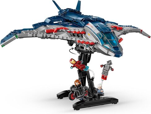 LEGO Marvel Avengers: Age of Ultron Quinjet - لعبة أطفال للأولاد والبنات، للأعمار من 12 عامًا فما فوق - لعبة Avengers مع 5 شخصيات Marvel Action - ديكور ومجموعة لعب قابلة للتجميع - فكرة هدية لأعياد الميلاد - 76325 in Saudi Arabia
