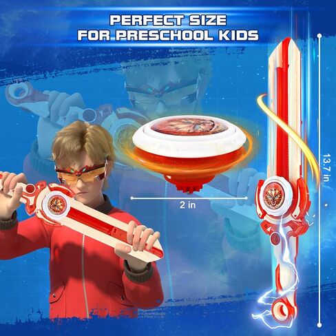 Infinity Nado Battling Tops Burst Toy for Boys Grils Age 5+ Including Gaming Top Toys, Sword Launcher - Dream World Magic Dragon, Lightning Purple in Kuwait