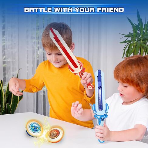 Infinity Nado Battling Tops Burst Toy for Boys Grils Age 5+ Including Gaming Top Toys, Sword Launcher - Dream World Magic Dragon, Lightning Purple in Kuwait
