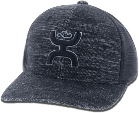 HOOEY Men's Ash Flexfit Fitted Hat (Small/Medium, Grey) in Saudi Arabia